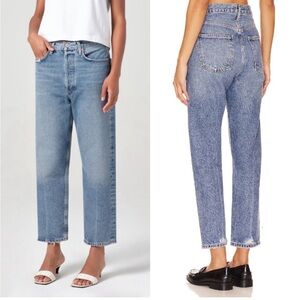 Agolde Women’s 90’s Crop Mid Rise Jeans Hooked Size 26